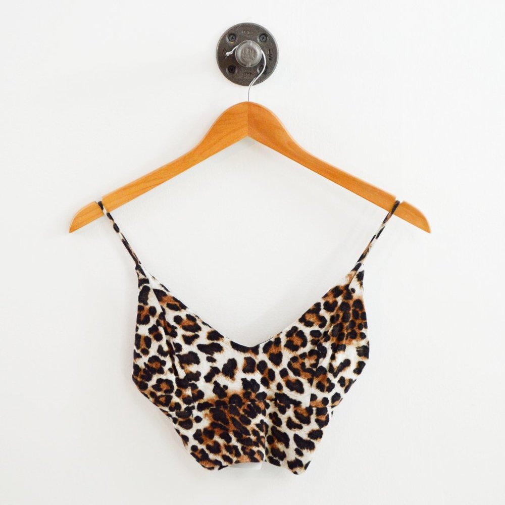 Sparkle & Fade Leopard Print Bralette #163-51